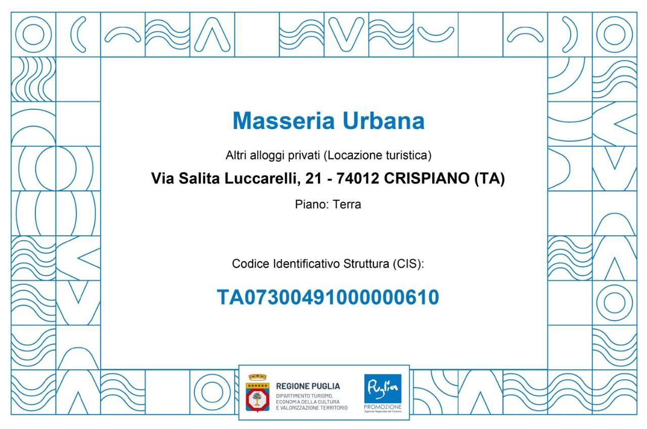 Masseria Urbana Crispiano Dış mekan fotoğraf